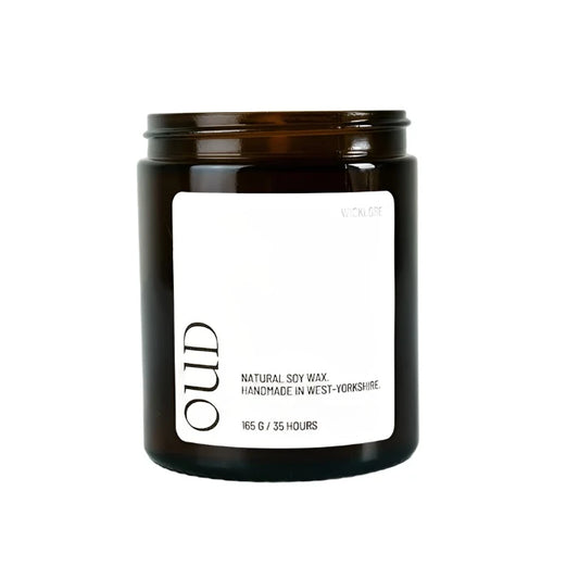 Wicklore Handmade Soy Wax Candle Oud 165g WKL-09