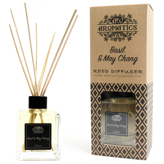 Essential Oil Reed Diffuser Basil and May Chang 200ml RDEO-11