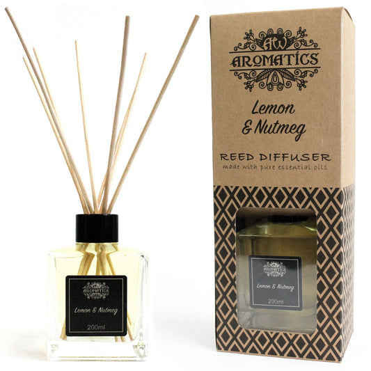 Essential Oil Reed Diffuser Lemon and Nutmeg 200ml RDEO-02