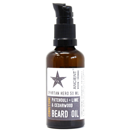 Pure Natural Beard Oil Spartan Hero Condition 50ml BeardO-03