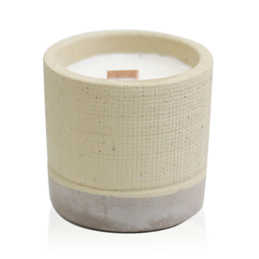 Wooden Wick Concrete Candle - Coffee In The Club 350g CWC-10